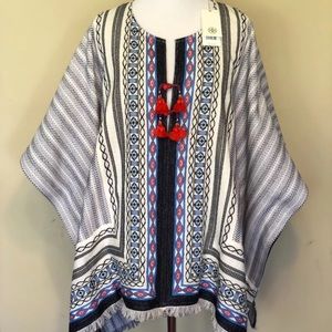 Tory Burch Blair Poncho Tunic